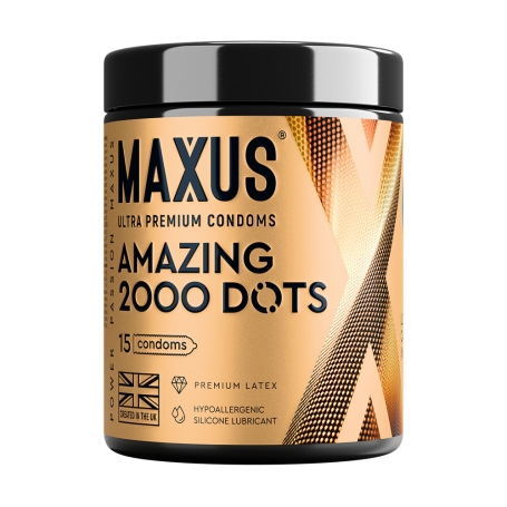 Точечные презервативы MAXUS 2000 Amazing Dots