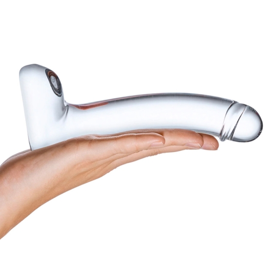 Фаллос из стекла Glas 7" Realistic Curved